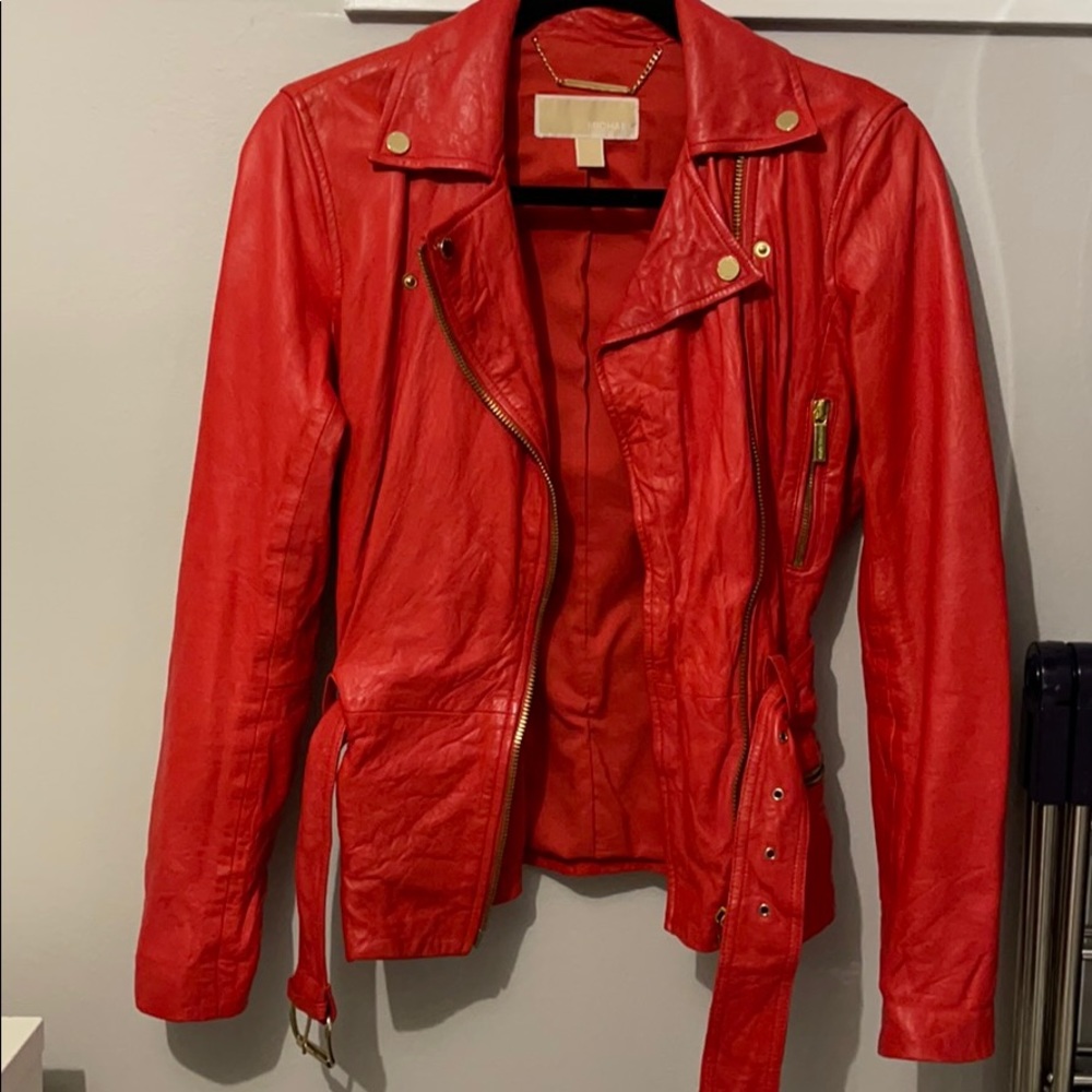 Michael By Michael Kors Leather Jacket